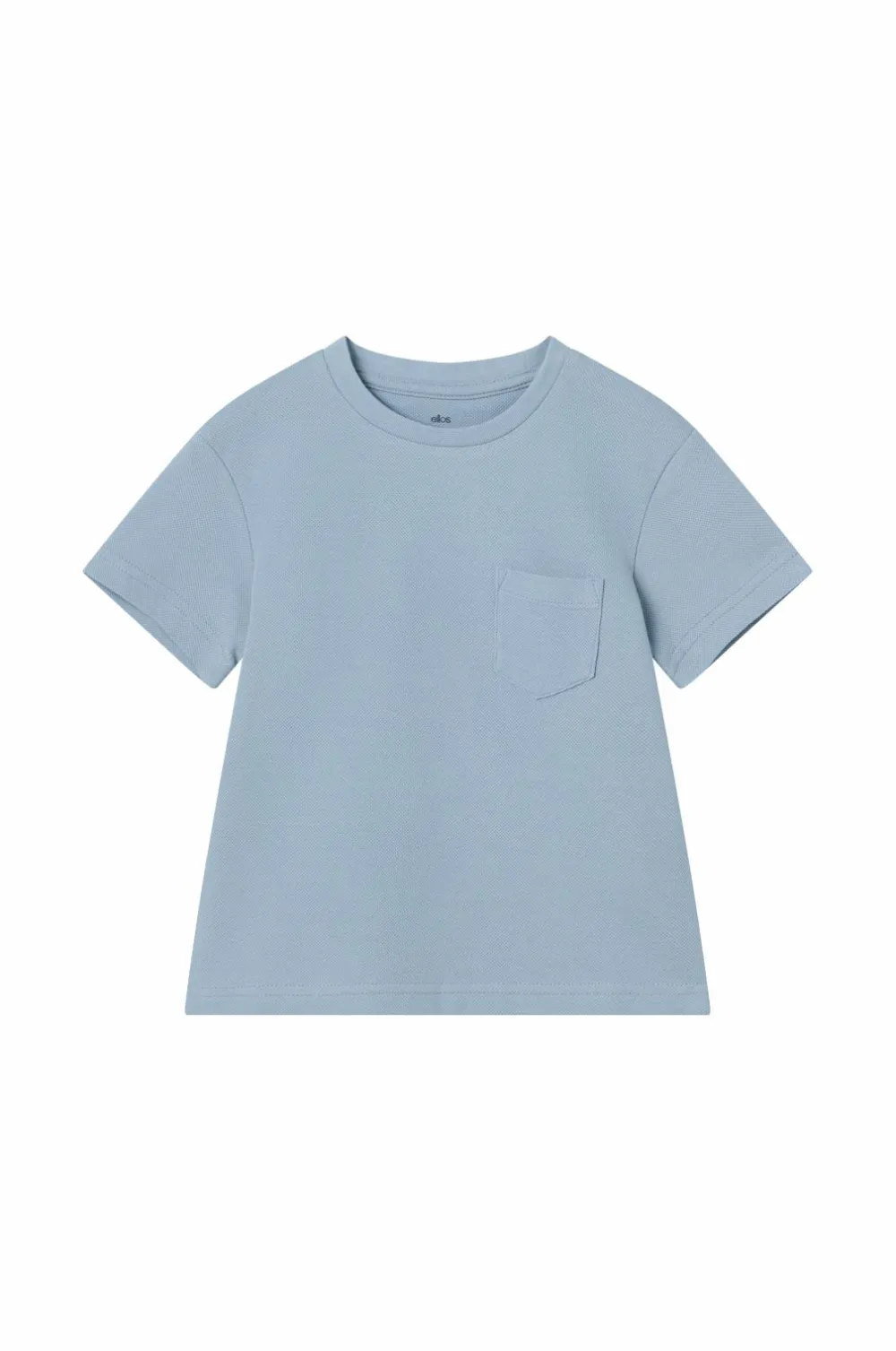 Ellos Sæt Til Børn>Collection T-shirt + shorts i pique-materiale Lys denimblå