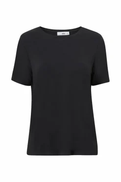Ellos Collection T-shirt i viskosestrik Sort Sale