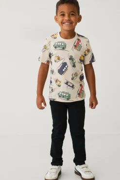 Ellos Collection T-shirt Beige bilmønster Hot