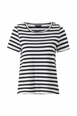 Ellos Collection T-shirt i bomuld Sortstribet Hot