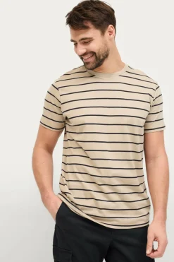 Ellos T-Shirts & Tanktoppe>Collection T-shirt Dexter Beige stribe