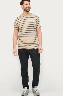 Ellos T-Shirts & Tanktoppe>Collection T-shirt Dexter Beige stribe