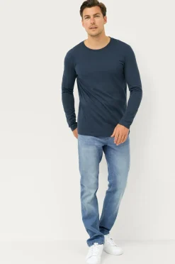 Ellos Collection T-shirt Keith L/S Marineblå Online