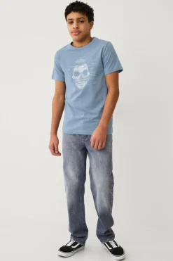 Ellos Toppe & T-Shirts>Collection T-shirt i bomuld Vintage blå