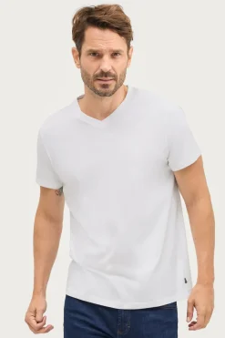 Ellos Collection T-shirt Karl V-neck Hvid Hot