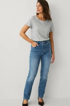 Ellos Basistøj>Collection T-shirt Crew Neck Gråmeleret