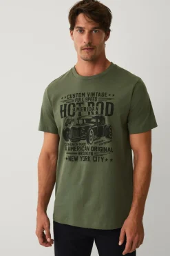 Ellos Collection T-shirt med print grøn Sale