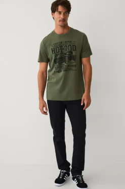 Ellos Collection T-shirt med print grøn Sale