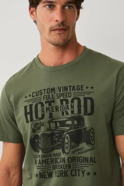 Ellos Collection T-shirt med print grøn Sale