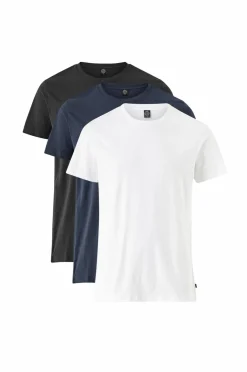 Ellos Collection T-shirt Kevin 3-pak Sort/marine/hvid Sale