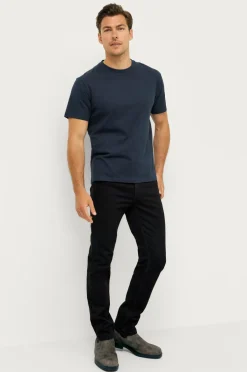 Ellos Collection T-shirt Sam i ekstra kraftig jersey Marineblå Outlet