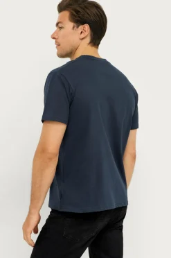 Ellos Collection T-shirt Sam i ekstra kraftig jersey Marineblå Outlet