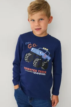 Ellos Collection T-shirt med lange ærmer Blå dybder New