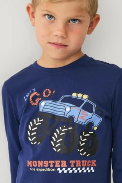 Ellos Collection T-shirt med lange ærmer Blå dybder New