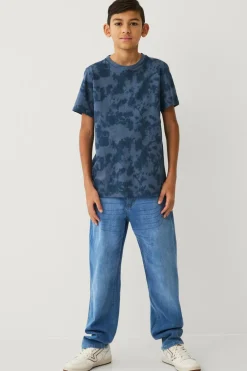 Ellos Toppe & T-Shirts>Collection T-shirt med printet mønster Blåmønstret