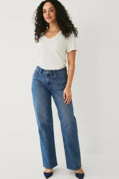 Ellos Collection T-shirt med v-hals Hvid Hot