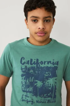 Ellos Toppe & T-Shirts>Collection T-shirt i bomuld Grøn