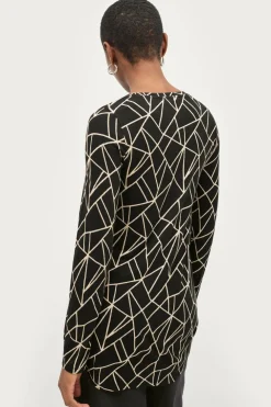 Ellos Collection Tunika Talina Grafisk mønstret Best