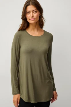 Ellos Tunikaer>Collection Tunika i viskosestrik Grøn