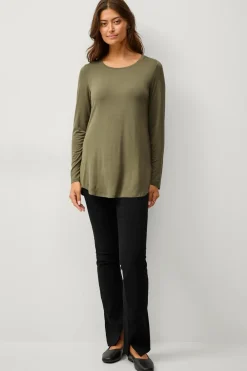 Ellos Tunikaer>Collection Tunika i viskosestrik Grøn