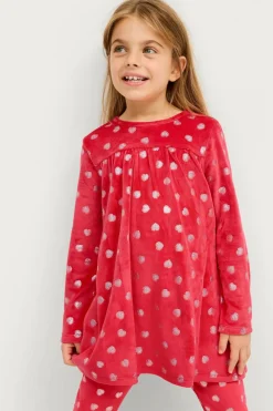 Ellos Kjoler>Collection Tunika Moa Rødmønstret