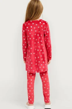 Ellos Kjoler>Collection Tunika Moa Rødmønstret