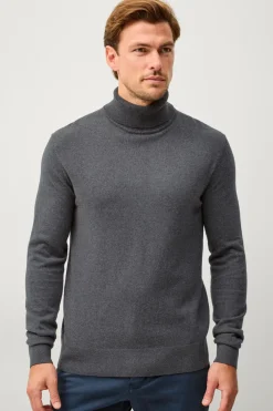 Ellos Collection Turtleneck trøje Jake Antracitgrå Best