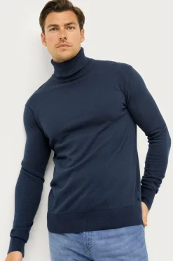 Ellos Basistøj|Trøjer>Collection Turtleneck trøje Jake Bleu marine