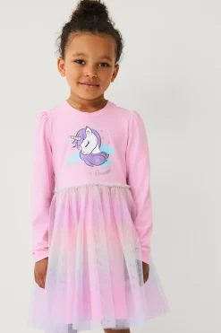 Ellos Collection Tylkjole i jersey rosa multifarvet Clearance