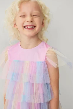 Ellos Collection Tylkjole med flæser multifarvet New