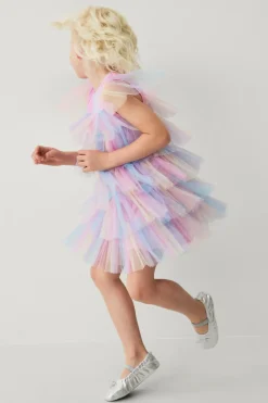 Ellos Collection Tylkjole med flæser multifarvet New