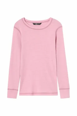 Ellos Collection Undertøjssweater i merinould Syrenlila Clearance