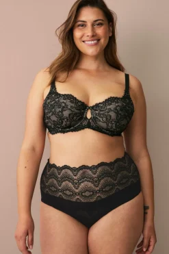 Ellos Collection Upolstret bh med bøjle Sort/beige Outlet