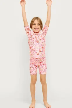 Ellos Collection UV-sæt med top og shorts Blomstret Sale