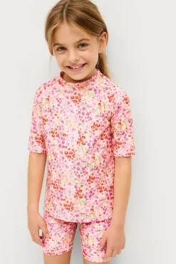 Ellos Collection UV-sæt med top og shorts Blomstret Sale