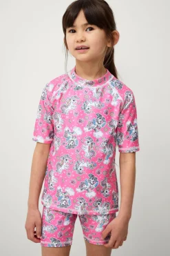 Ellos Collection UV-sæt med top og shorts Rosamønstret Best