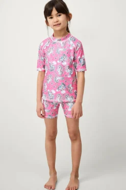 Ellos Collection UV-sæt med top og shorts Rosamønstret Best