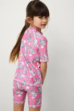 Ellos Collection UV-sæt med top og shorts Rosamønstret Best