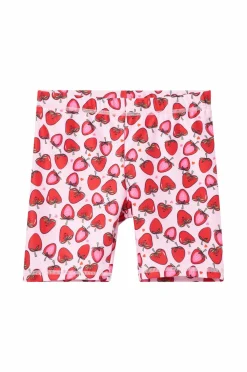 Ellos Collection UV-sæt med top og shorts Rosa/rødmønstret New