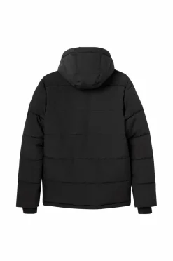 Ellos Collection Vandafvisende pufferjakke med aftagelig hætte sort Outlet