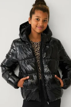 Ellos Overtøj>Collection Vandafvisende pufferjakke sort