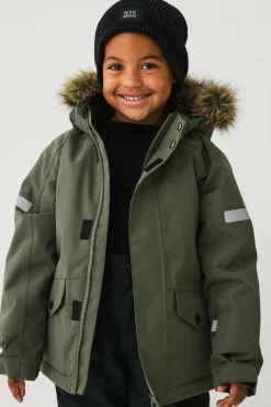 Ellos Collection Vandafvisende vinterjakke grøn Hot