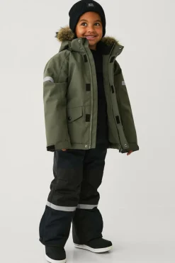 Ellos Collection Vandafvisende vinterjakke grøn Hot