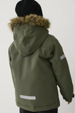 Ellos Collection Vandafvisende vinterjakke grøn Hot