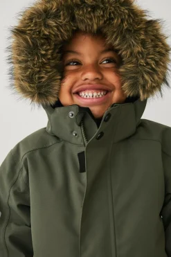 Ellos Collection Vandafvisende vinterjakke grøn Hot