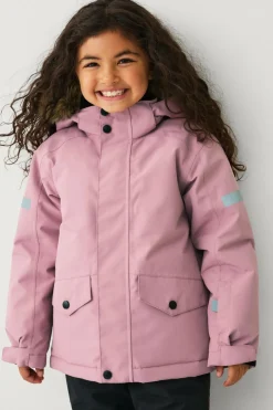 Ellos Overtøj>Collection Vandafvisende vinterjakke rosa