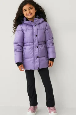 Ellos Overtøj>Collection Vandafvisende pufferjakke Lilla