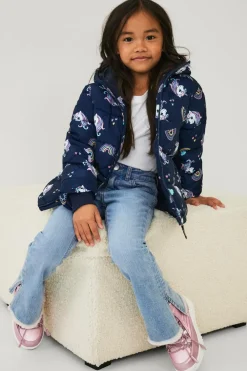 Ellos Overtøj>Collection Vandafvisende pufferjakke Marinblå