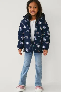 Ellos Overtøj>Collection Vandafvisende pufferjakke Marinblå