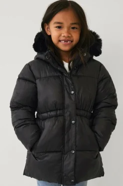 Ellos Overtøj>Collection Vandafvisende pufferjakke Sort